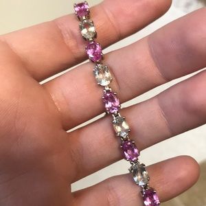 Sapphire tennis bracelet